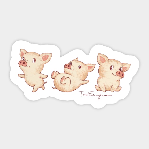 Cute Pigs Sticker by sanogawa